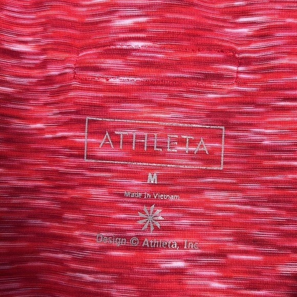 Athleta cap sleeve multicolor athletic top size medium - Picture 3 of 4